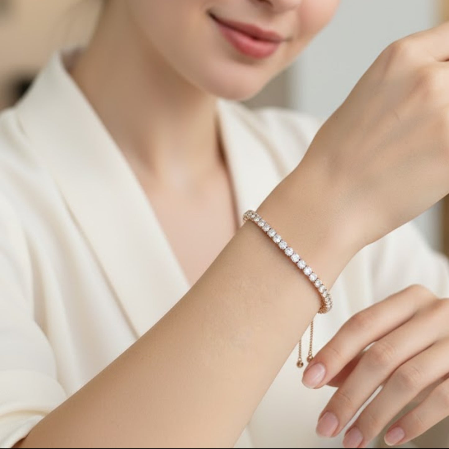 Kaloge Rose Gold Bracelet Silver sterling