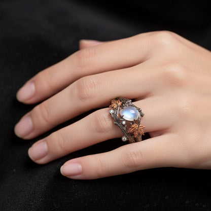 Literary Retro Tree of Life Ring